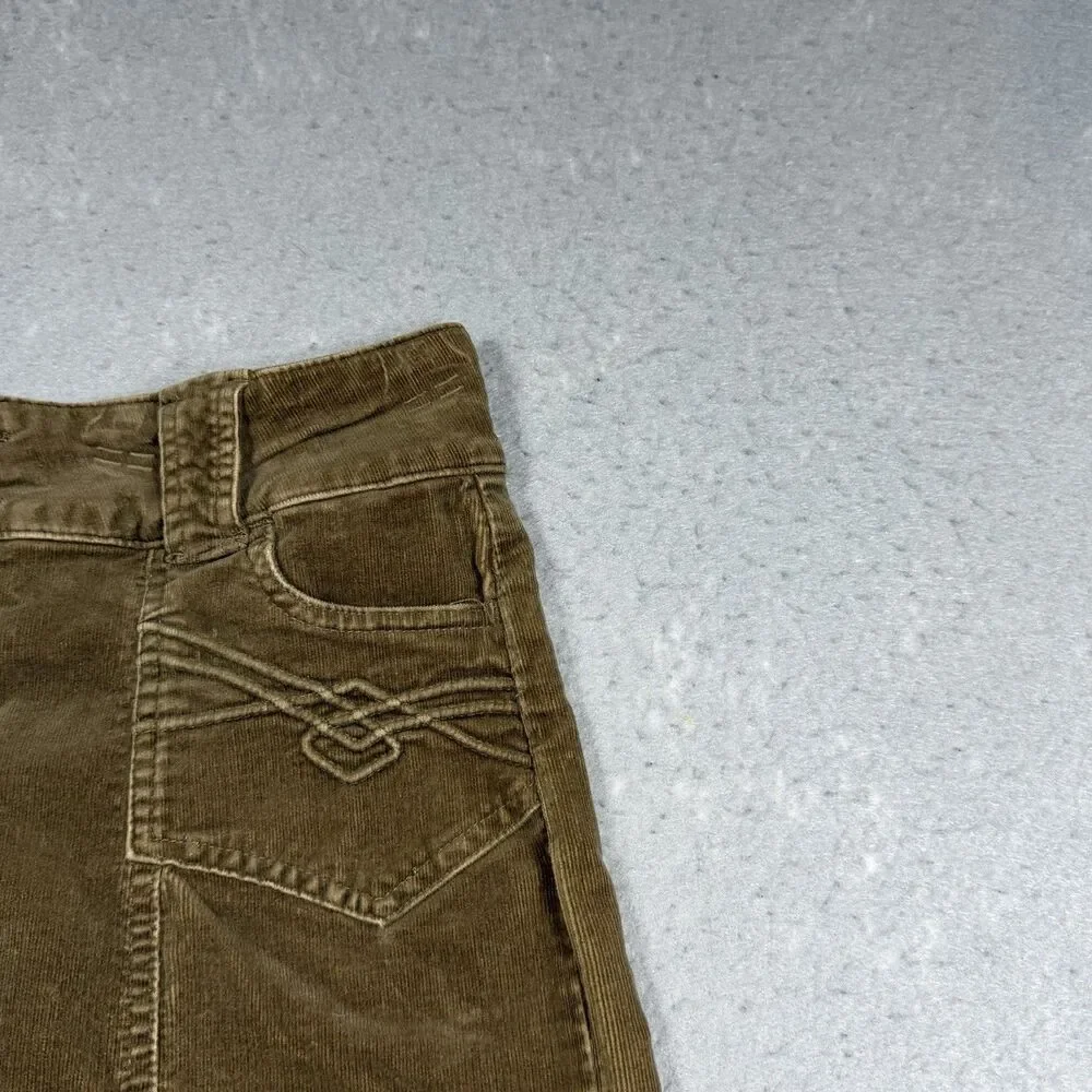 Rewind Corduroy Skirt Womens Size 11 Brown Juniors Short Flare Vintage Fairy